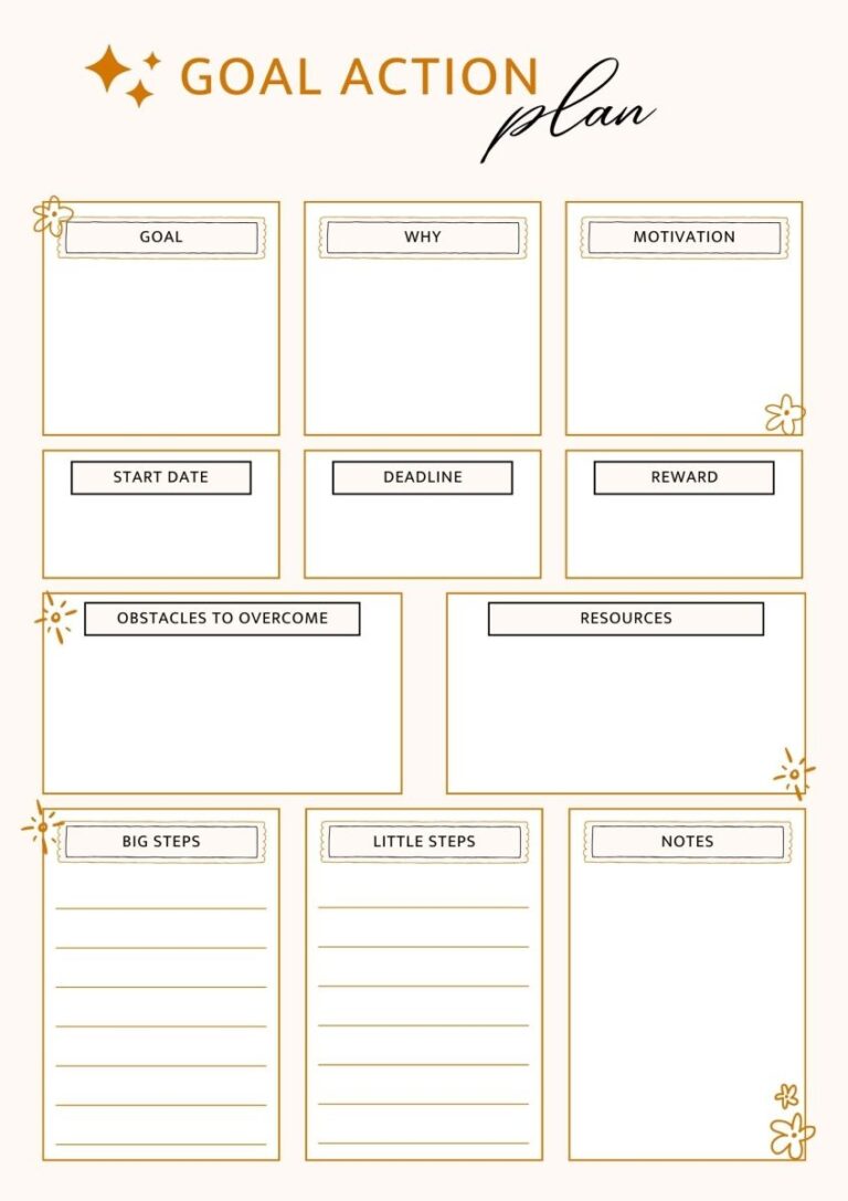 10 Free Printable Goal Setting Worksheets Parade