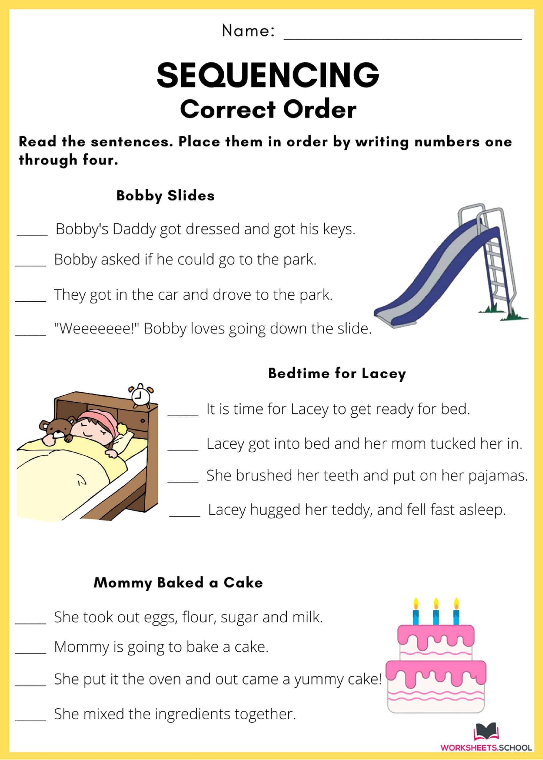 Free Printable Sequencing Worksheets Grade 2