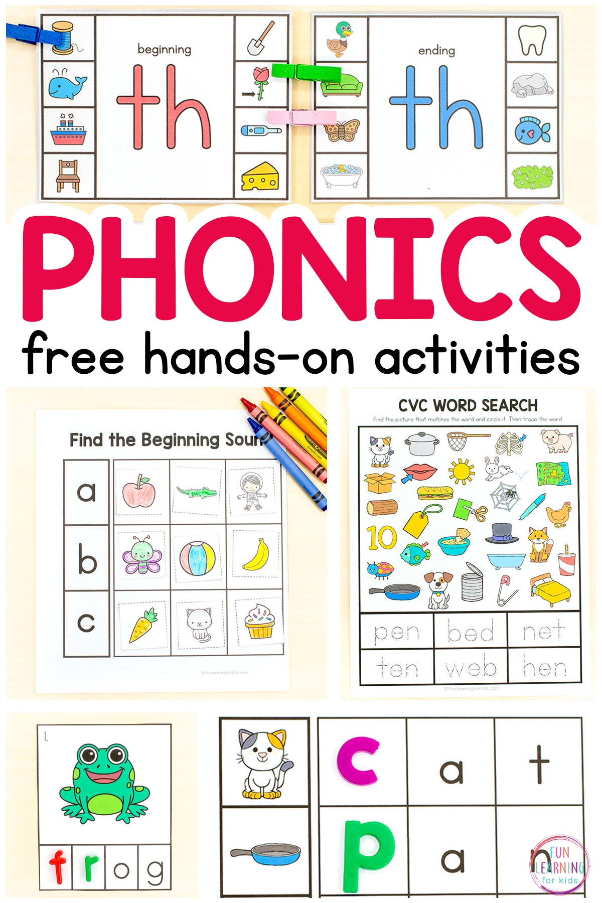 Free Printable Phonics Worksheets Preschool