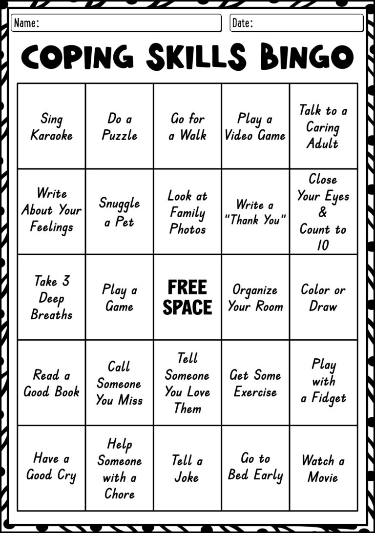 11 Free Printable Worksheets Coping Skills Free PDF At Worksheeto