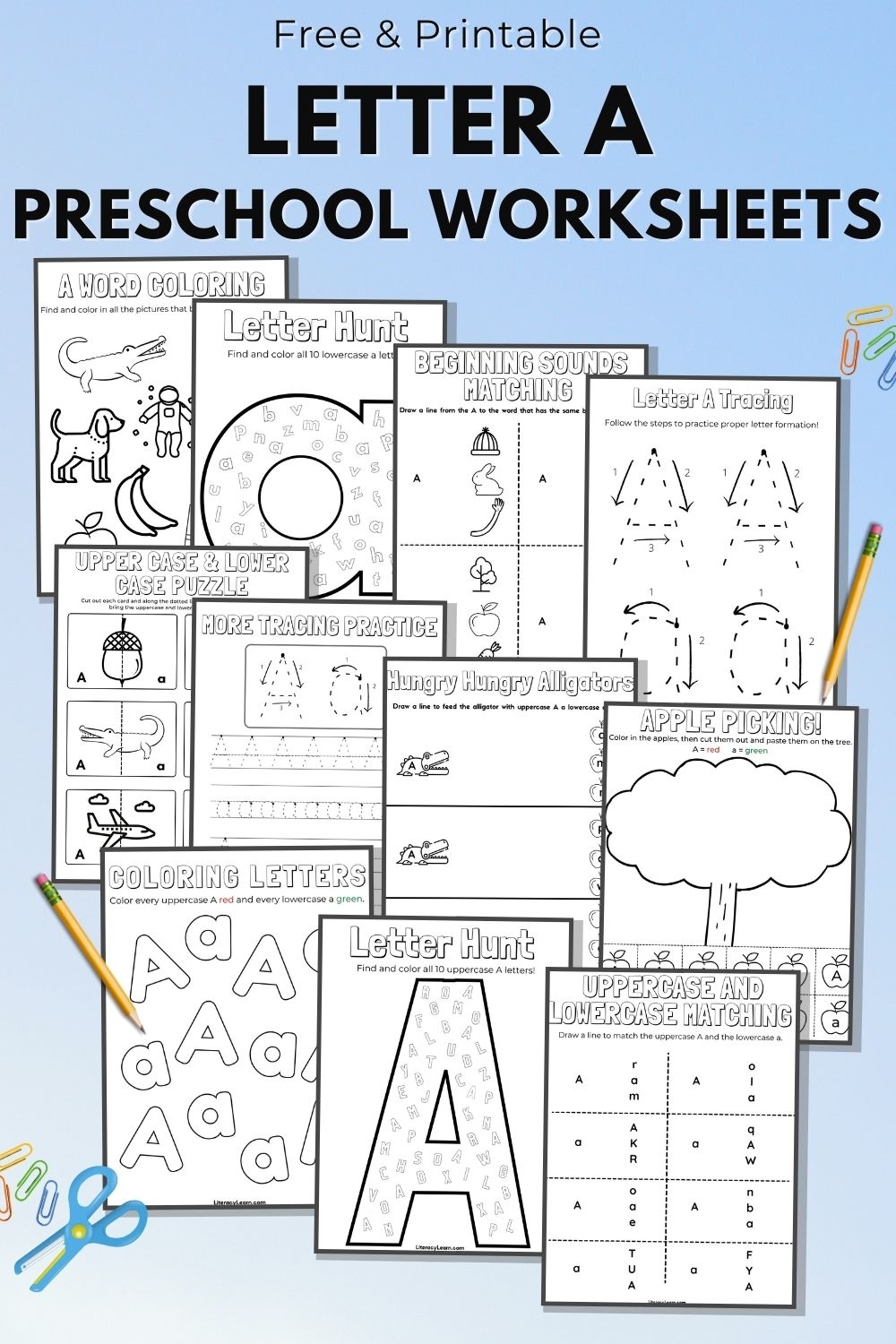 Preschool Printable Worksheets Free Alphabet