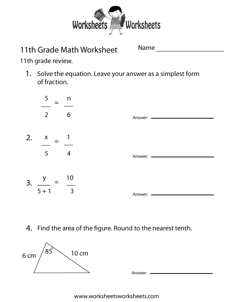 11th Grade Math Review Worksheet Worksheets Worksheets 11th Grade Math Review Worksheet Worksheets Worksheets