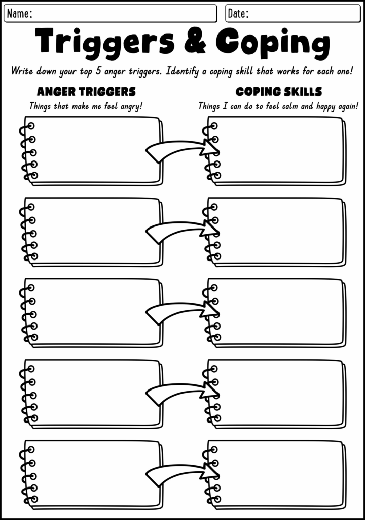 Free Printable Pdf Coping Skills Worksheets - Printable Worksheets