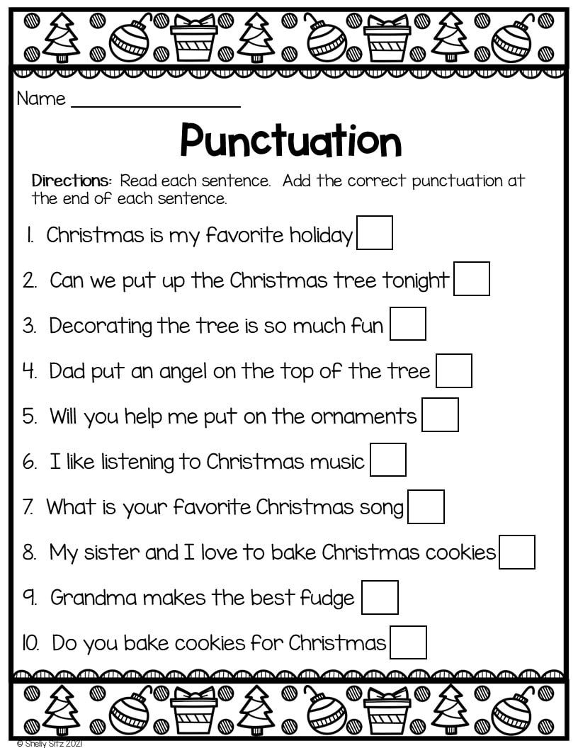 13 Free Christmas Worksheets For Second Grade Second Grade 