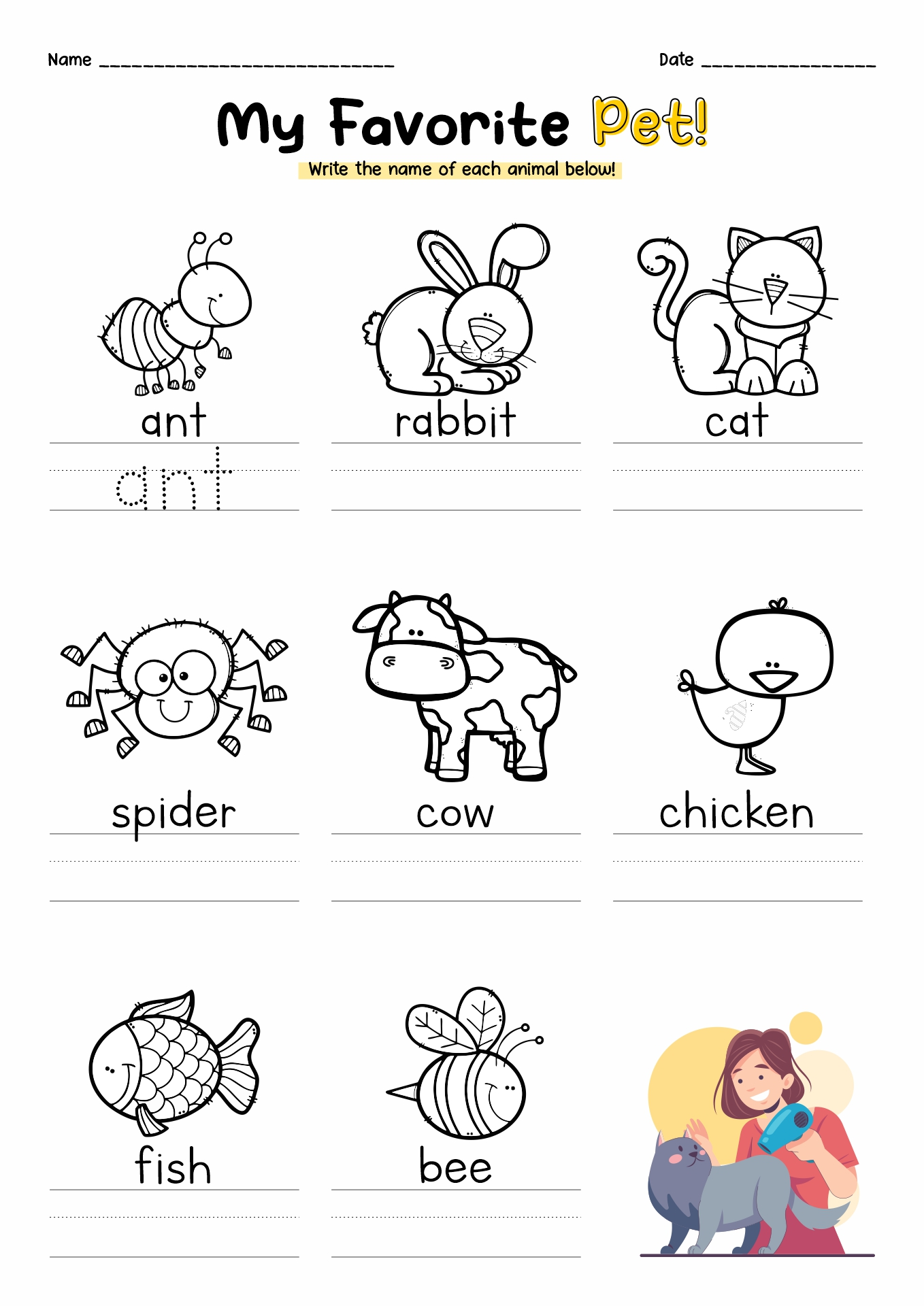 Kindergarten English Worksheets Free Printables Printable Worksheets