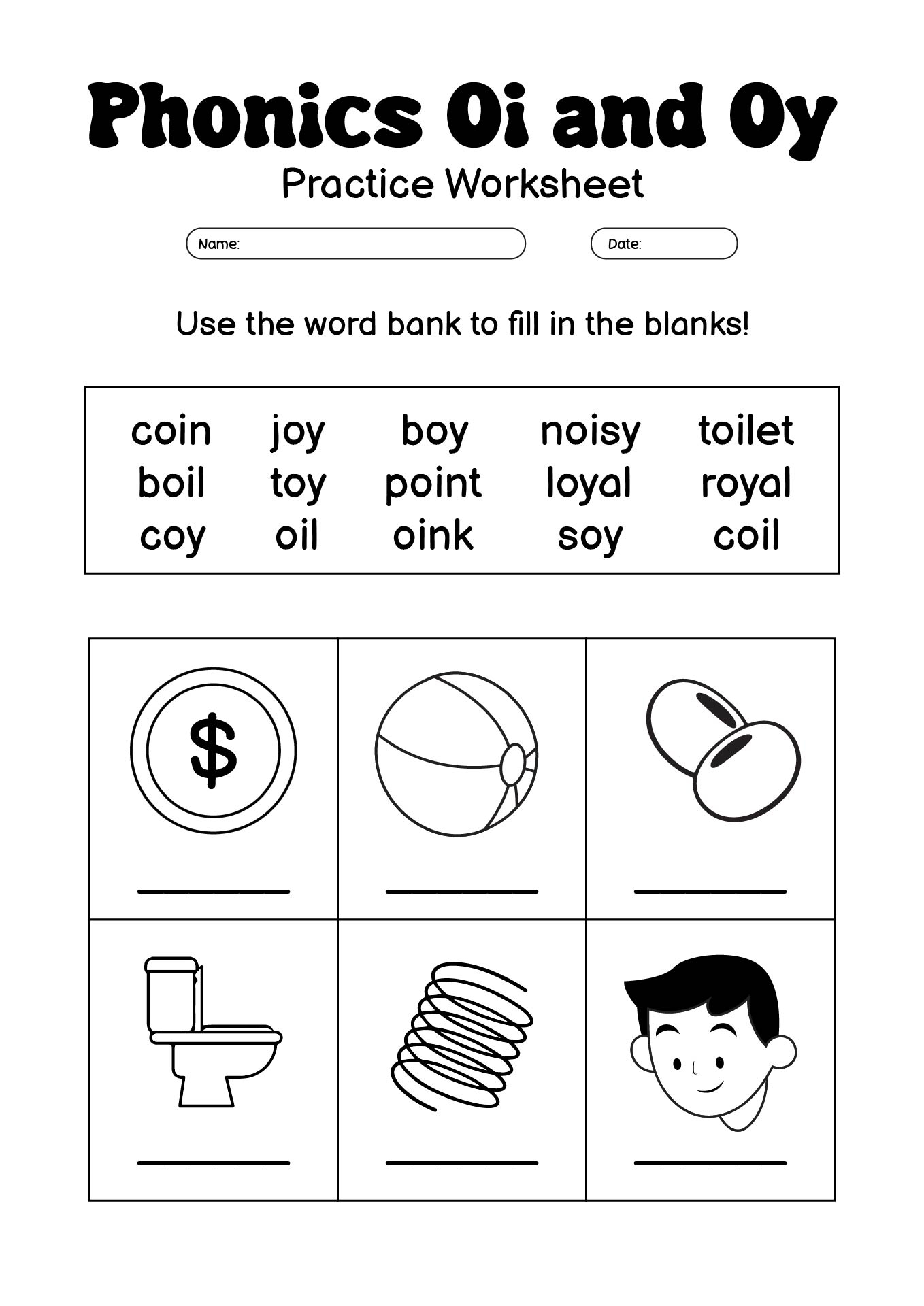 Free Printable Oi Worksheets