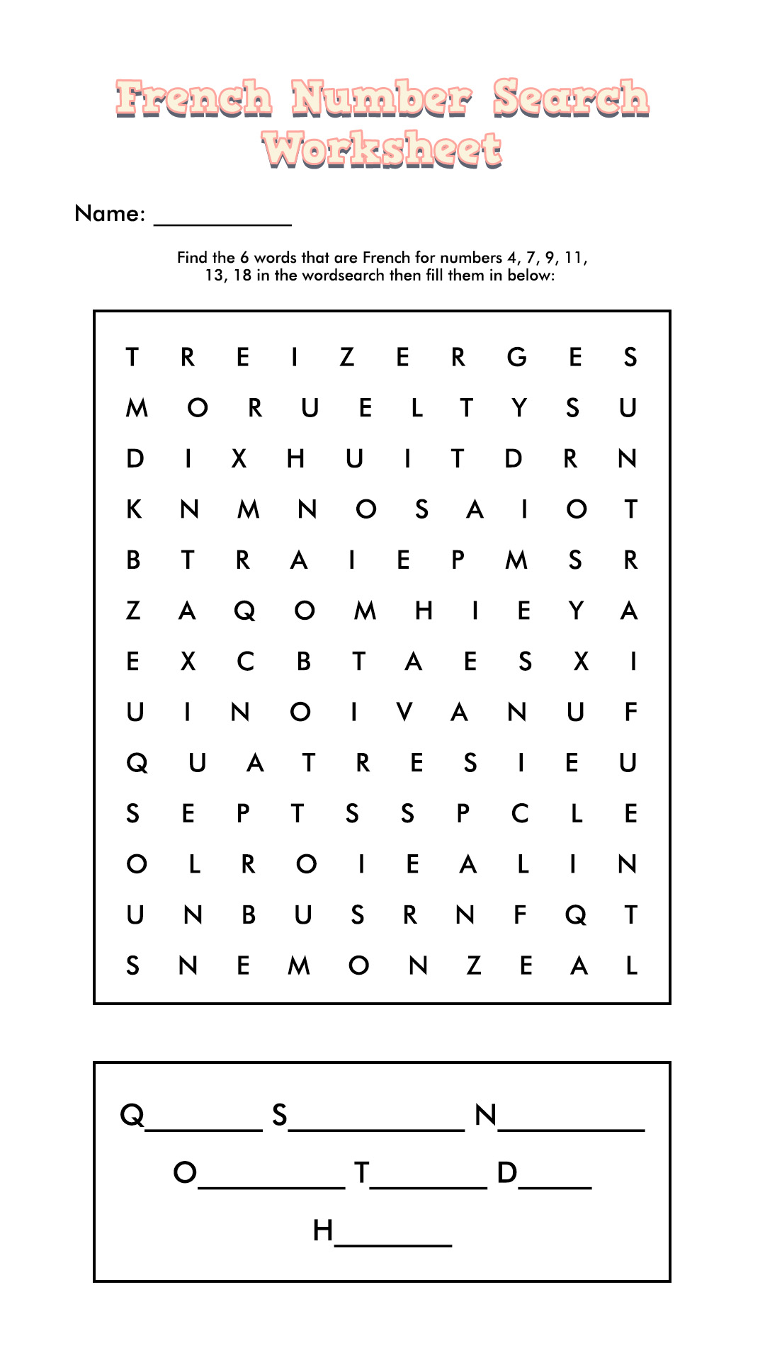 14 Printable Worksheets For French Food Free PDF At Worksheeto