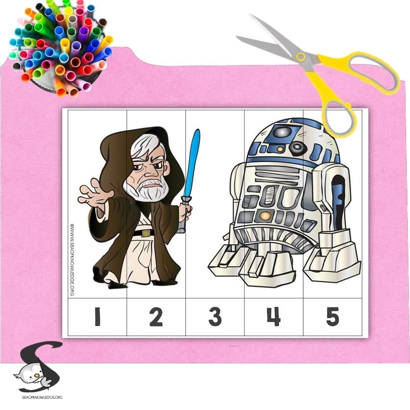 14 Star Wars Activity Sheets PDF Games For Preschool