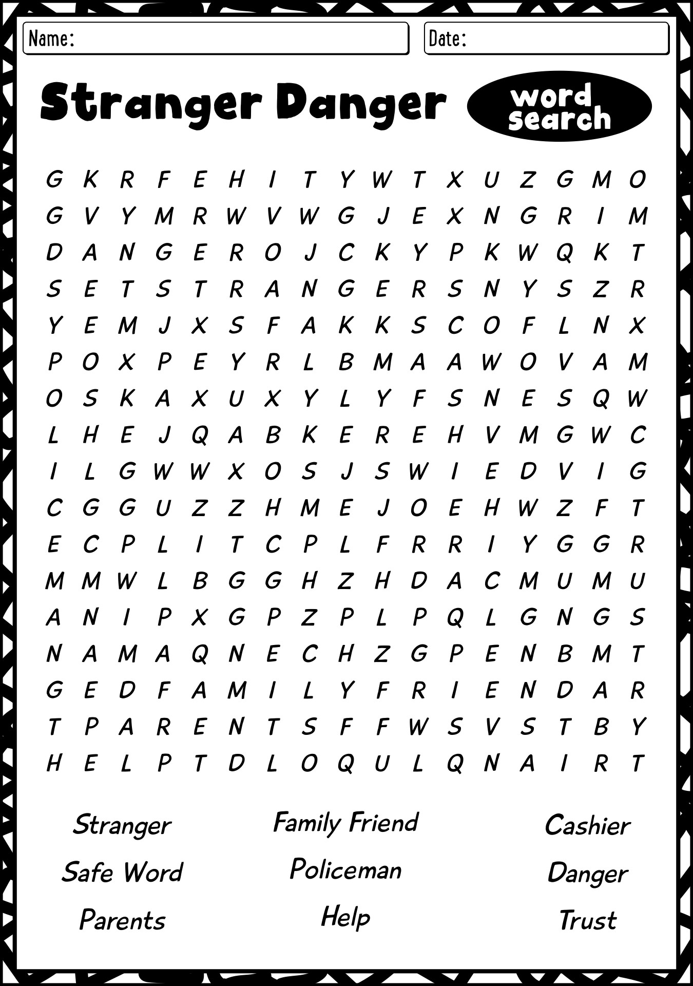 14 Stranger Danger Printable Worksheets For Kids Free PDF At Worksheeto 14 Stranger Danger Printable Worksheets For Kids Free PDF At Worksheeto