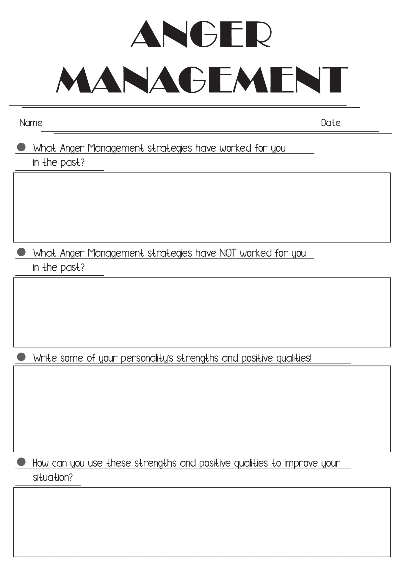 15 Anger Coping Worksheets Free PDF At Worksheeto