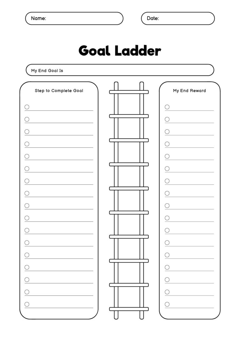 16 Blank Ladder Worksheet Free PDF At Worksheeto