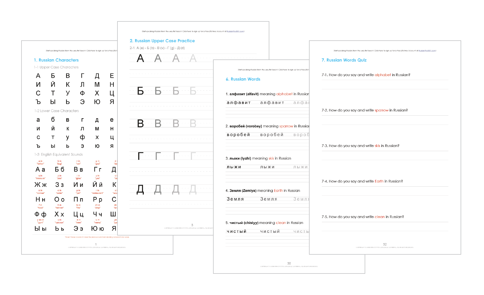 16 Russian Worksheets For Beginners PDF Printables