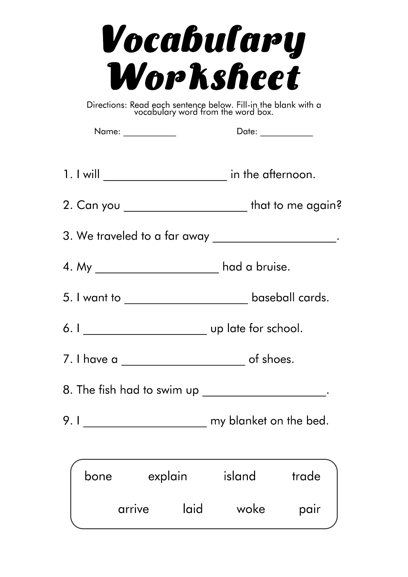 18 7th Grade Vocabulary Worksheets Free PDF At Worksheeto