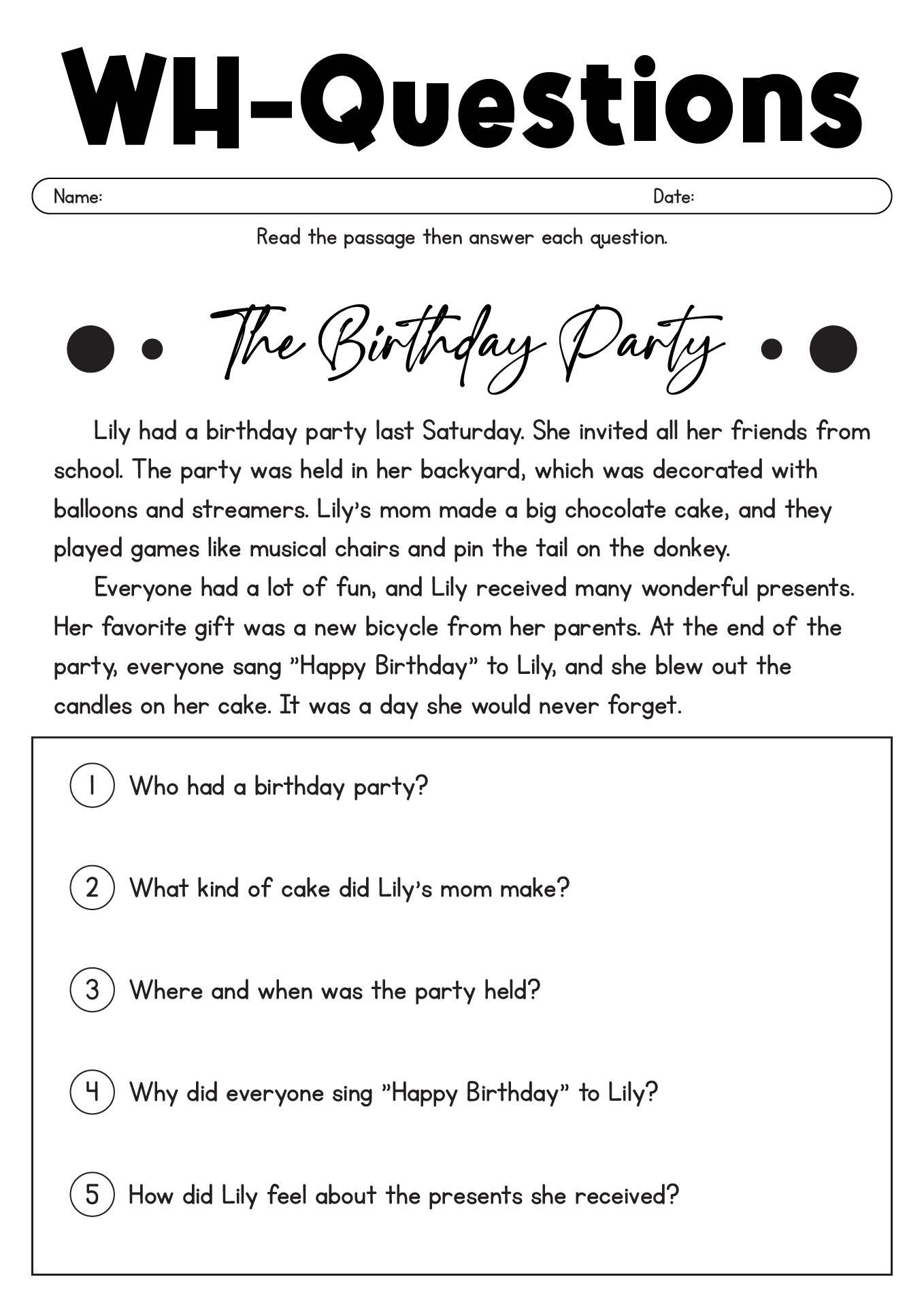 Wh Questions Free Printable Worksheets Wh Questions Free Printable Worksheets