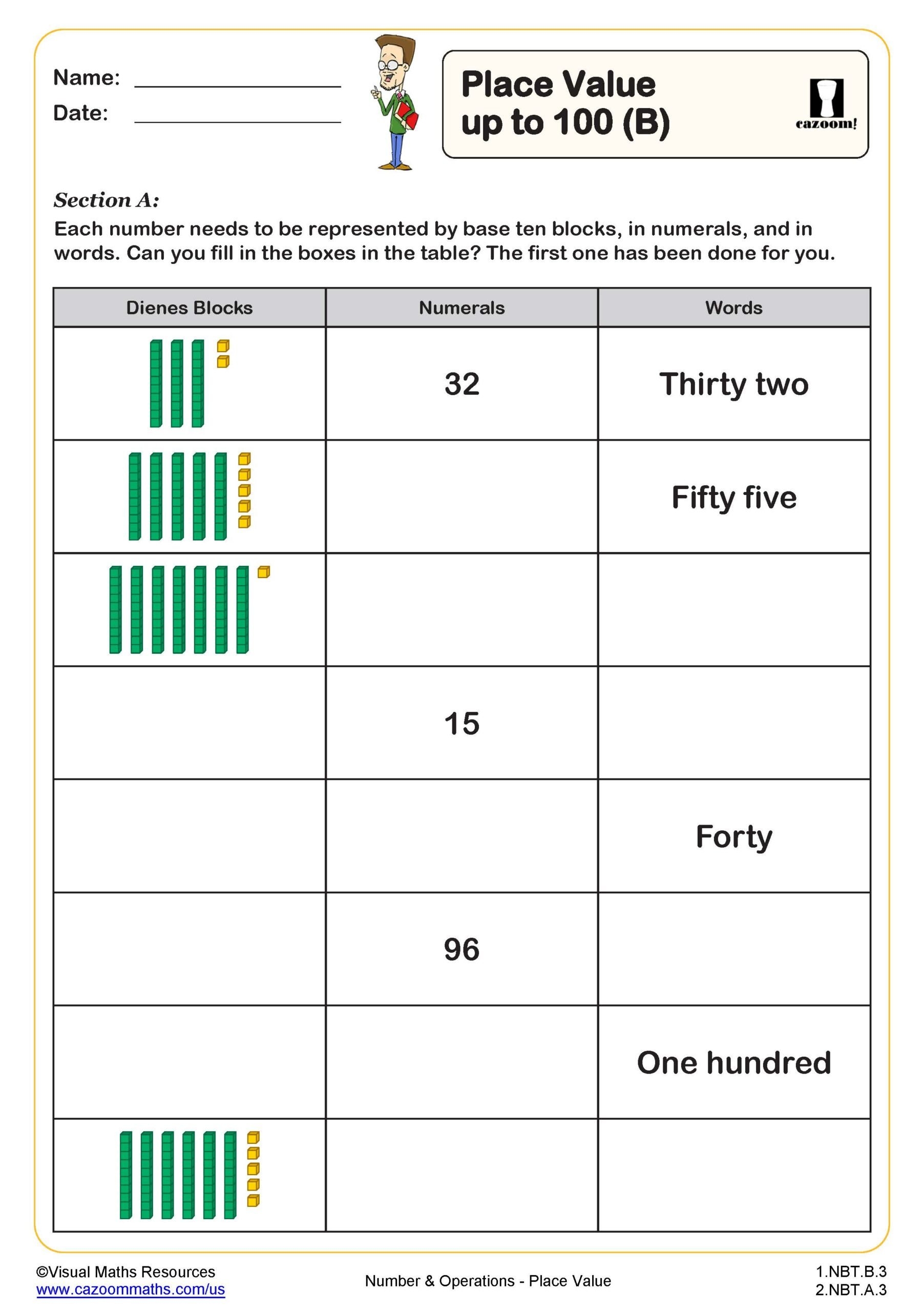 Free Printable Year One Maths Worksheets