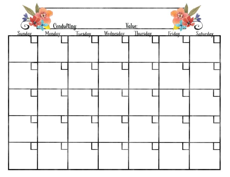 2017 Calendars For Young Women Ministering Printables