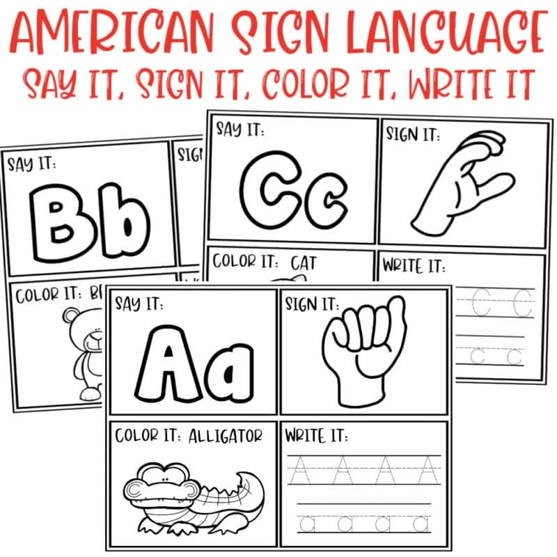 27 Free ASL Worksheets For Beginners PDF 