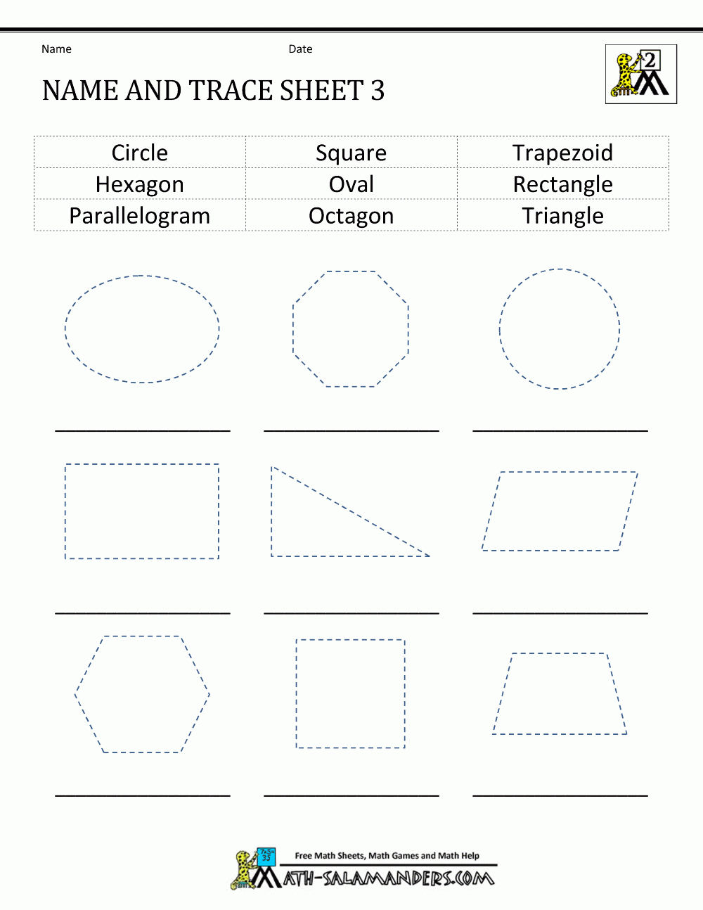 2d Shapes Worksheets 2d Shapes Worksheets