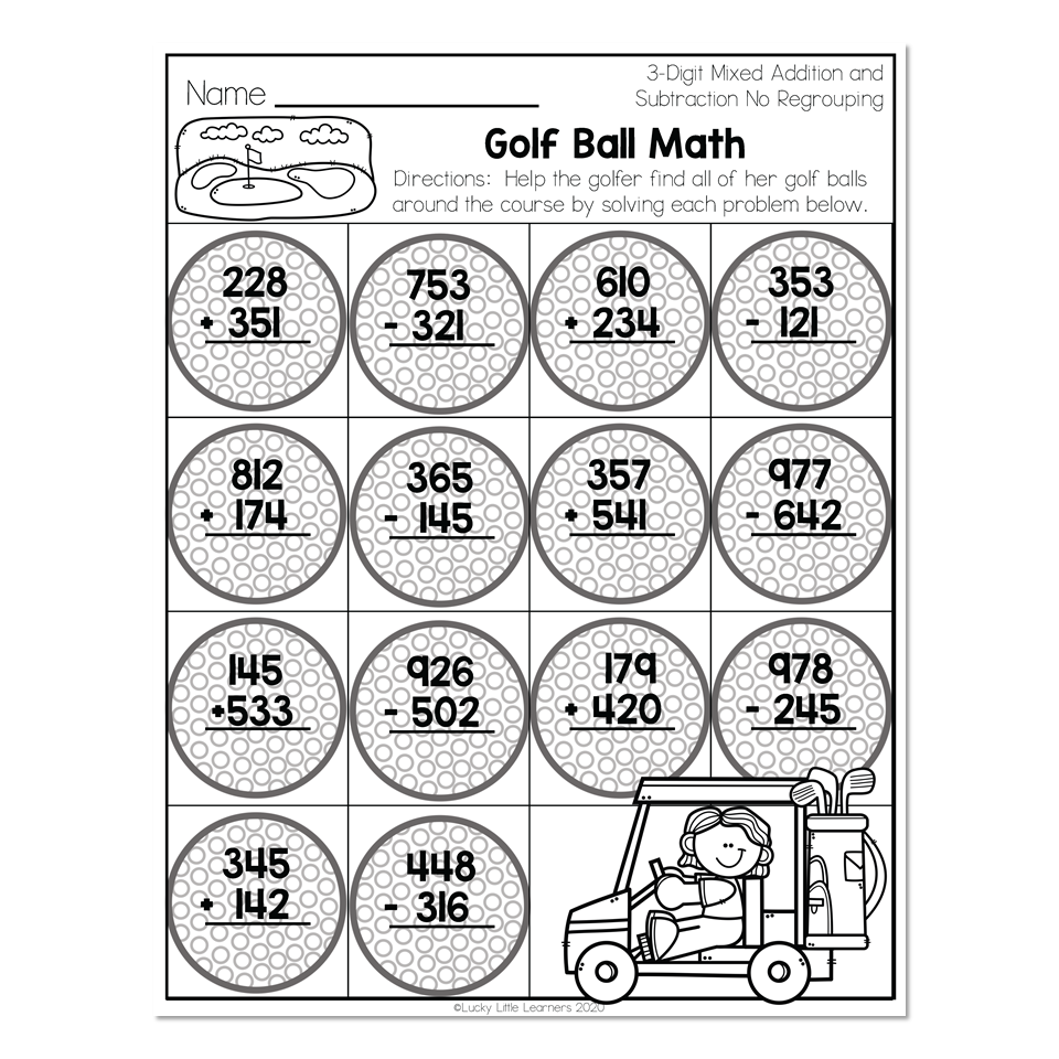 Free Printable Golf Worksheets Free Printable Golf Worksheets
