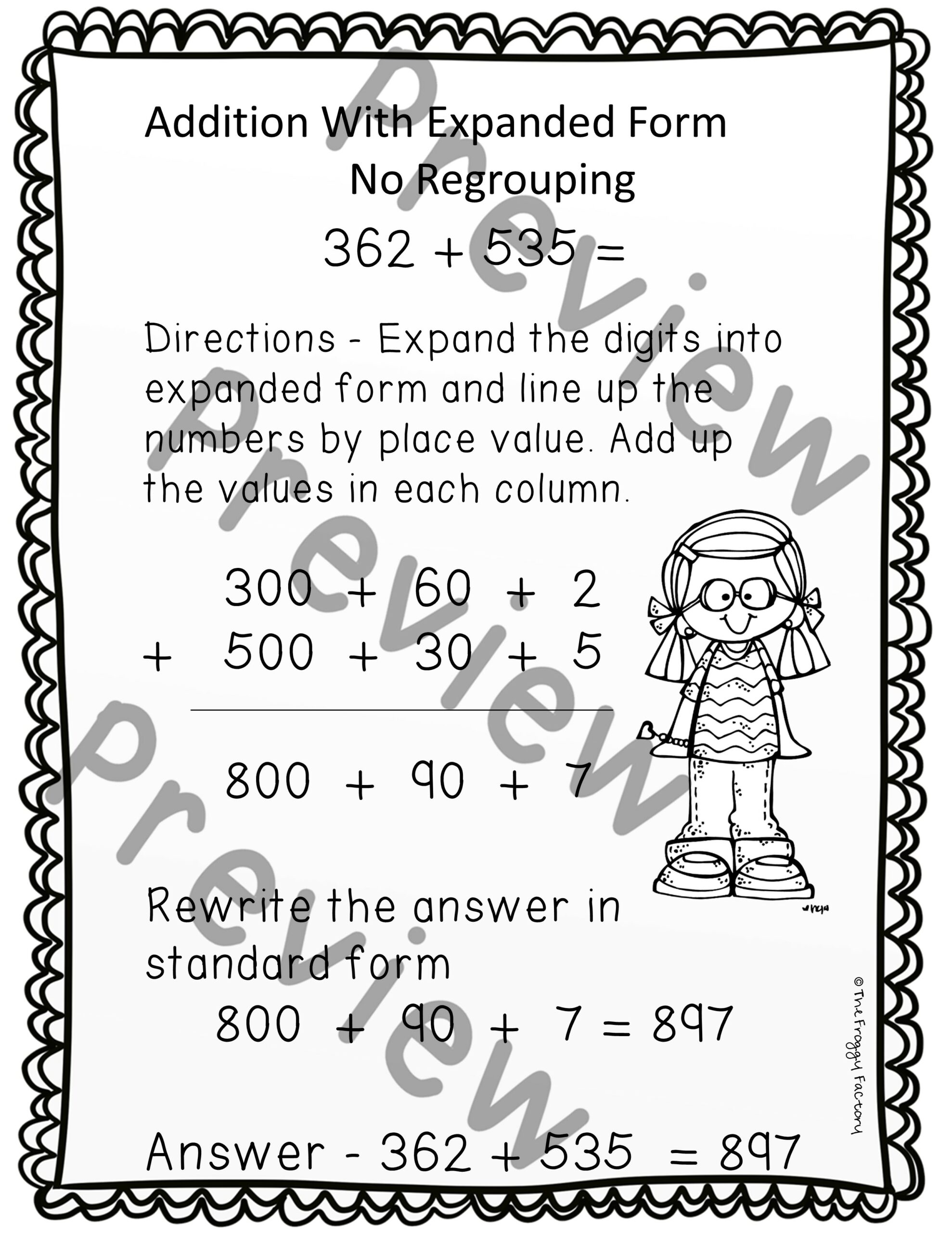 3 Digit Addition Expanded Form Addition Strategies Worksheets 3 Digit Addition Expanded Form Addition Strategies Worksheets