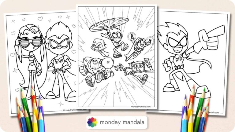 30 Teen Titans Go Coloring Pages Free PDF Printables 