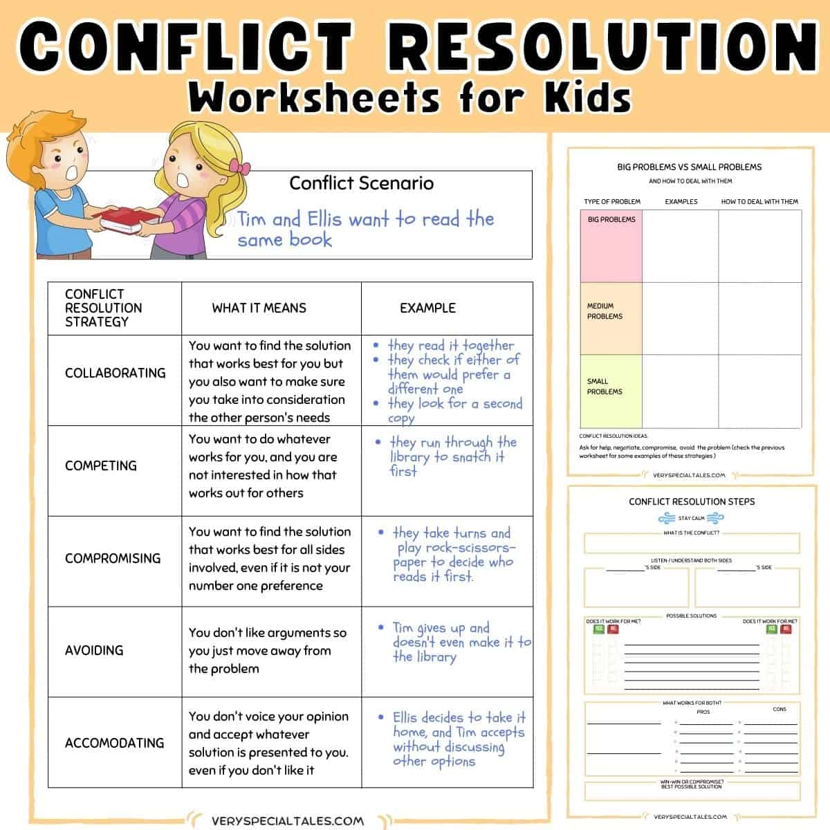 31 Fun Conflict Resolution Activities For Kids Printable PDF 
