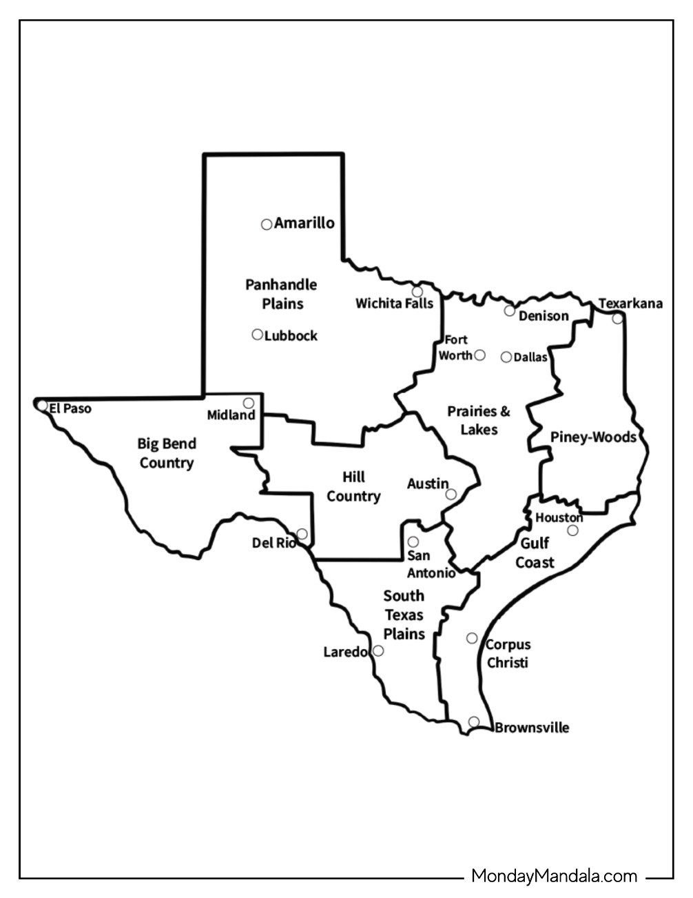Free Printable Texas Worksheets