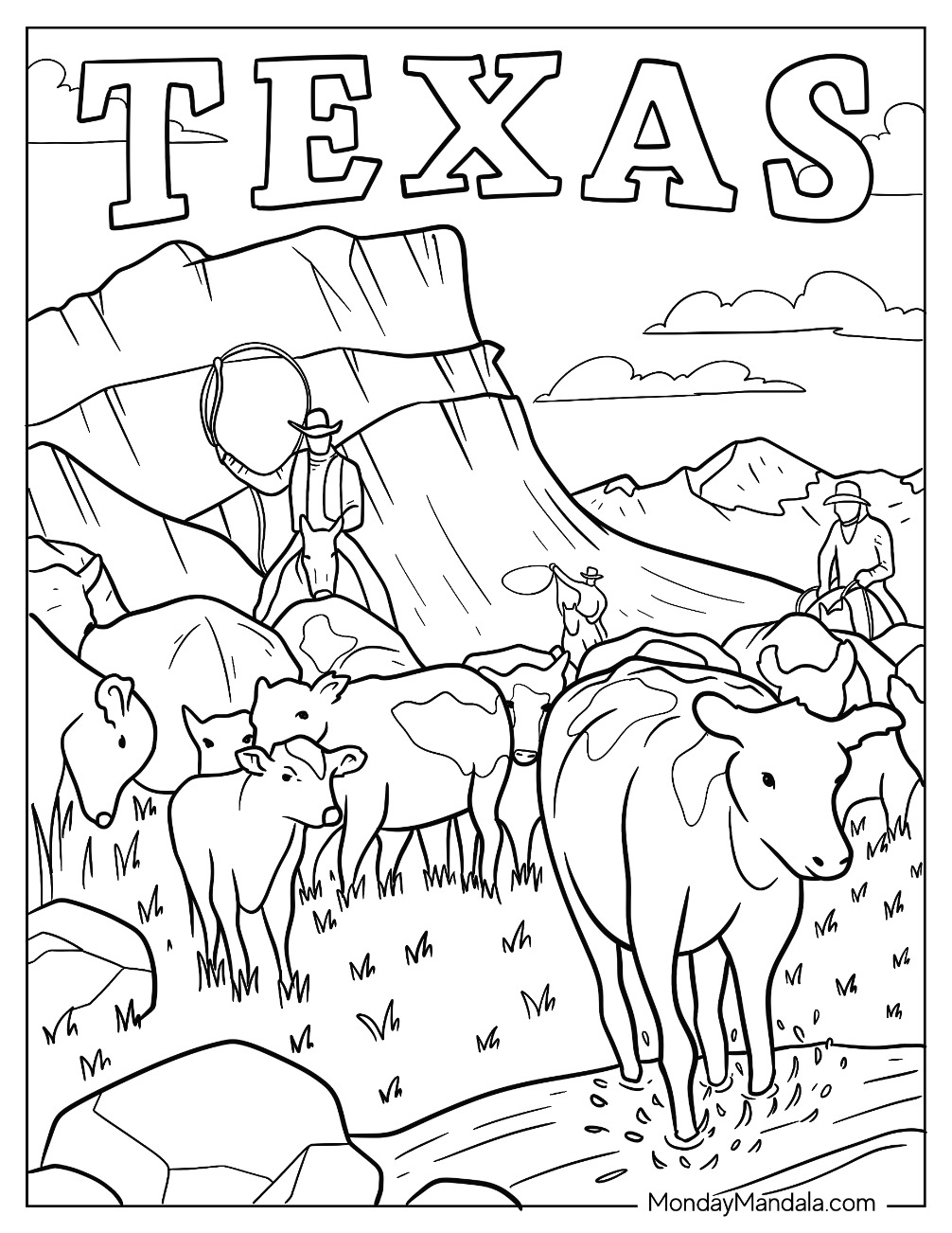 33 Texas Coloring Pages Free PDF Printables 