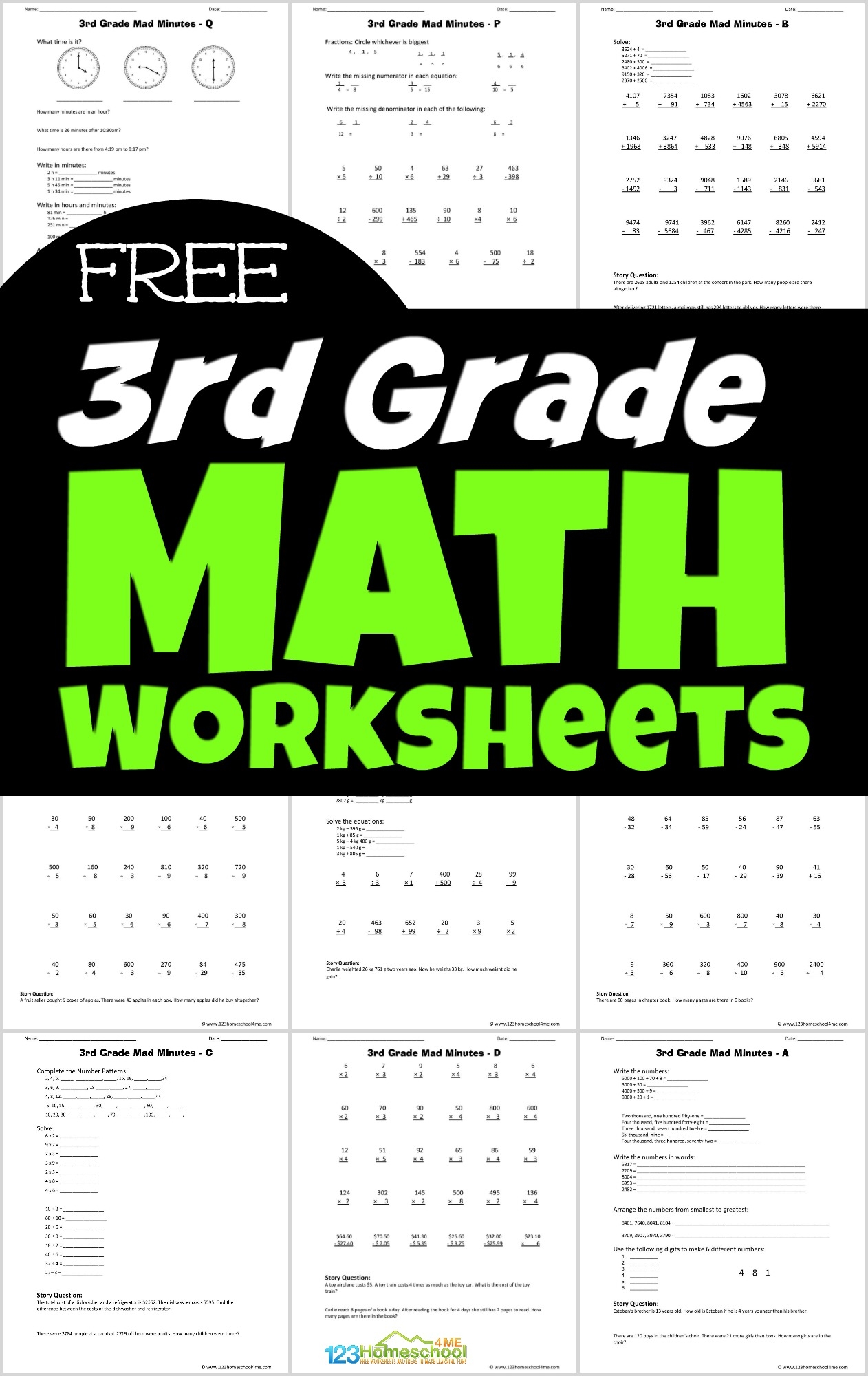 3rd Grade Math Worksheets 123 Homeschool 4 Me 3rd Grade Math Worksheets 123 Homeschool 4 Me