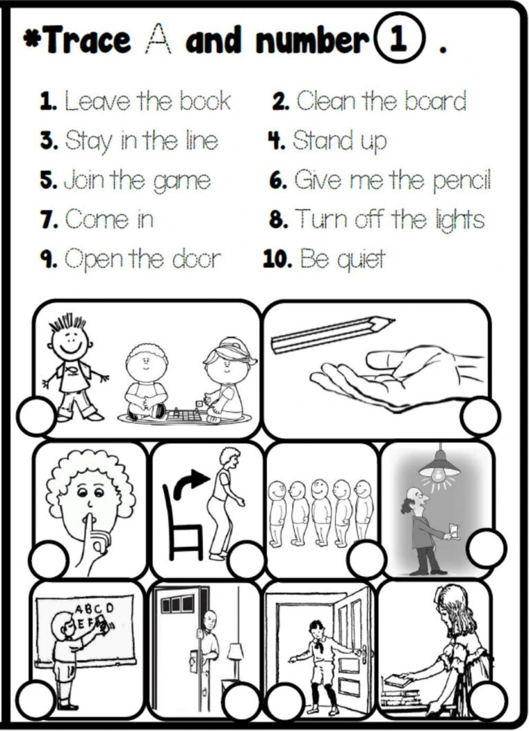 4 1 Classroom Rules Look And Number Worksheet Live Worksheets Worksheets Library