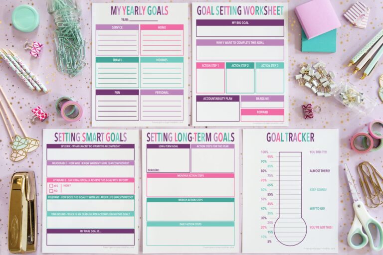 5 Free Printable Goal Setting Worksheets That Get Results