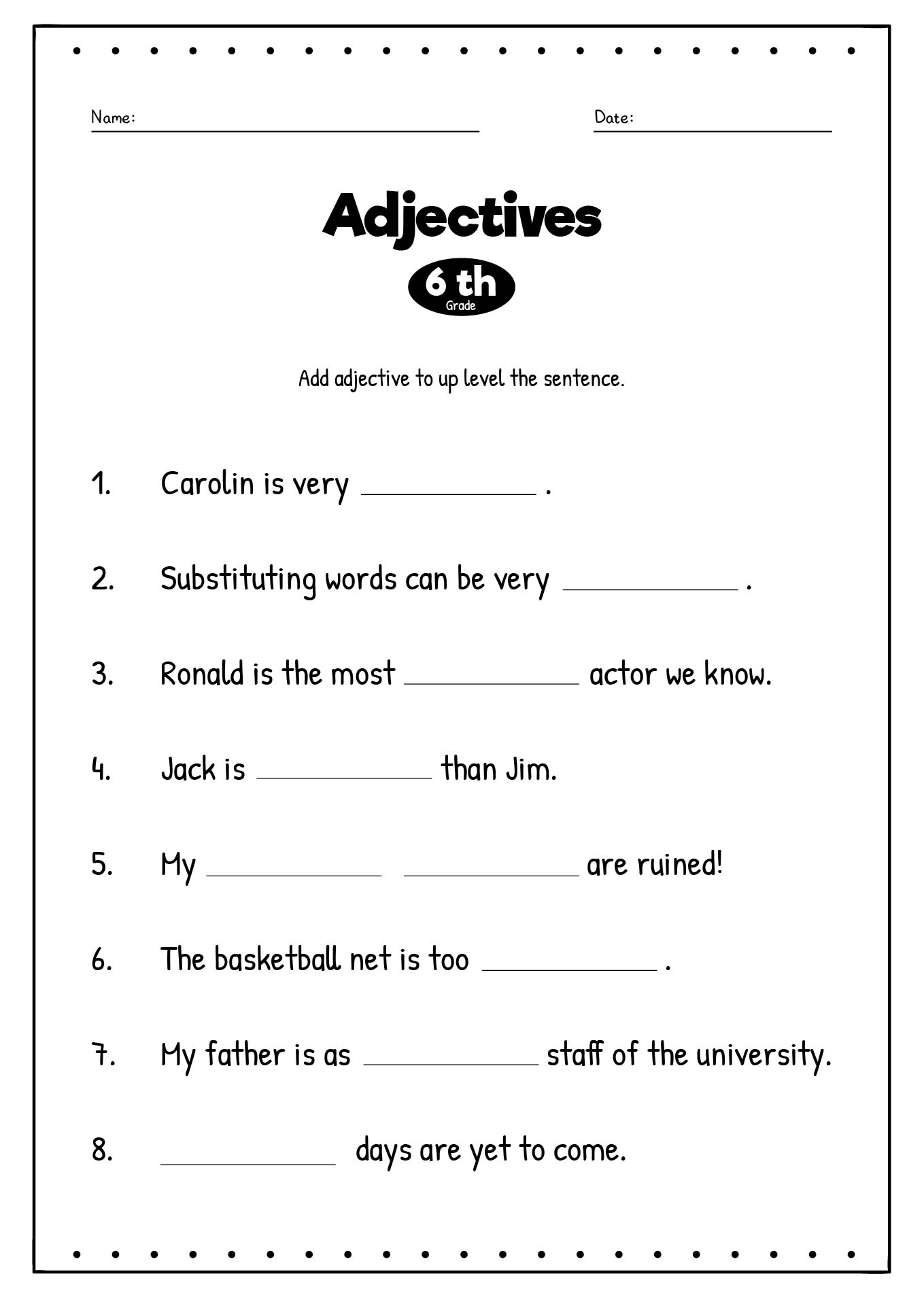 50 Grammar Worksheets For 6th Grade On Quizizz Free U0026 Printable Worksheets Library