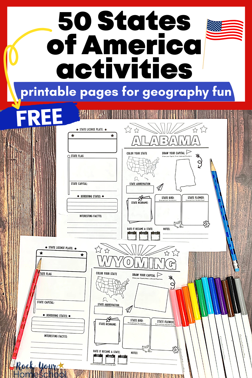 Free Printable State Facts Worksheets