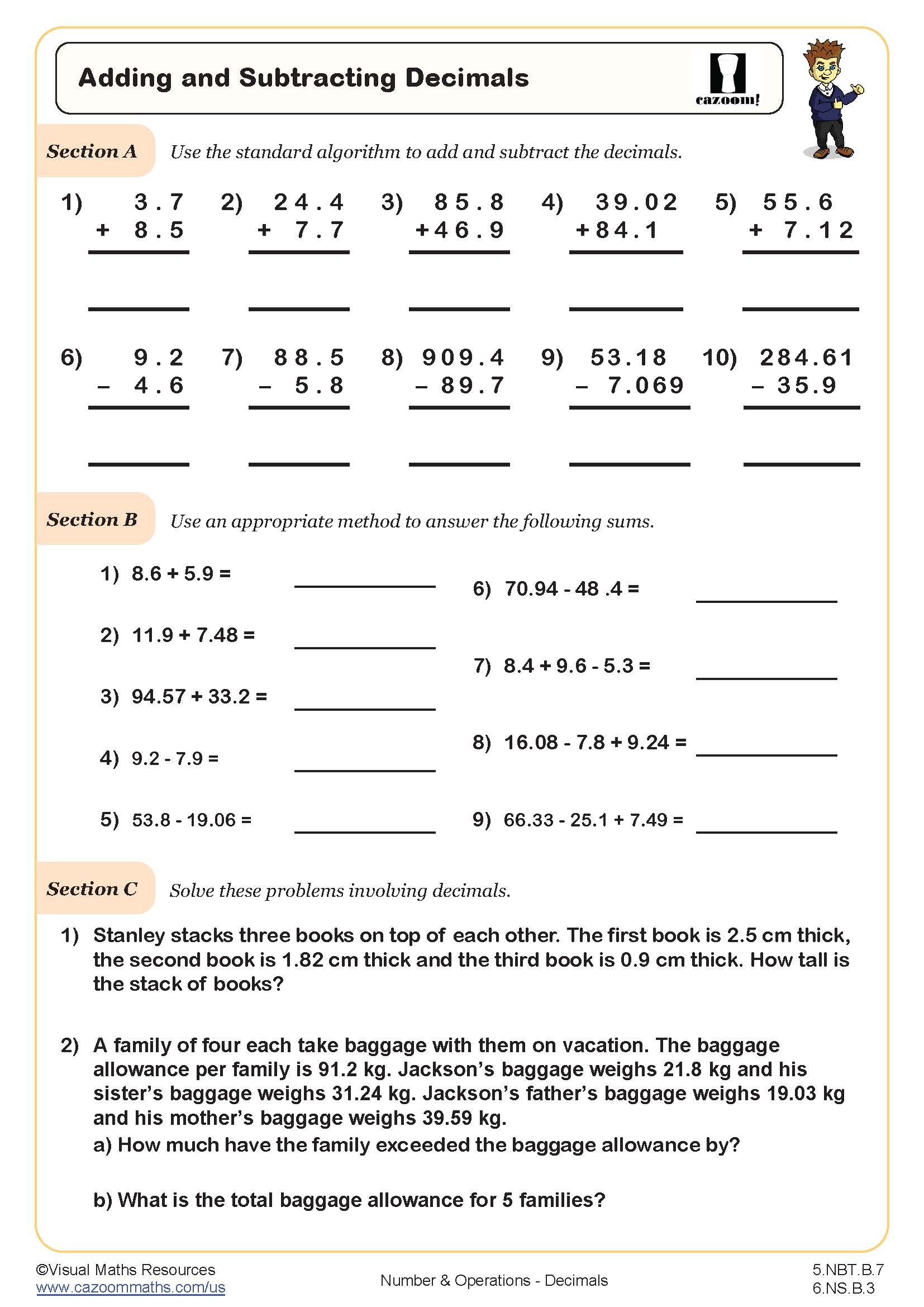 Free Printable 5 Grade Teaching Worksheets