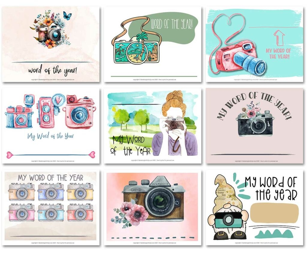 9 Free Word Of The Year Worksheets For Photographers Marketing Artfully 9 Free Word Of The Year Worksheets For Photographers Marketing Artfully