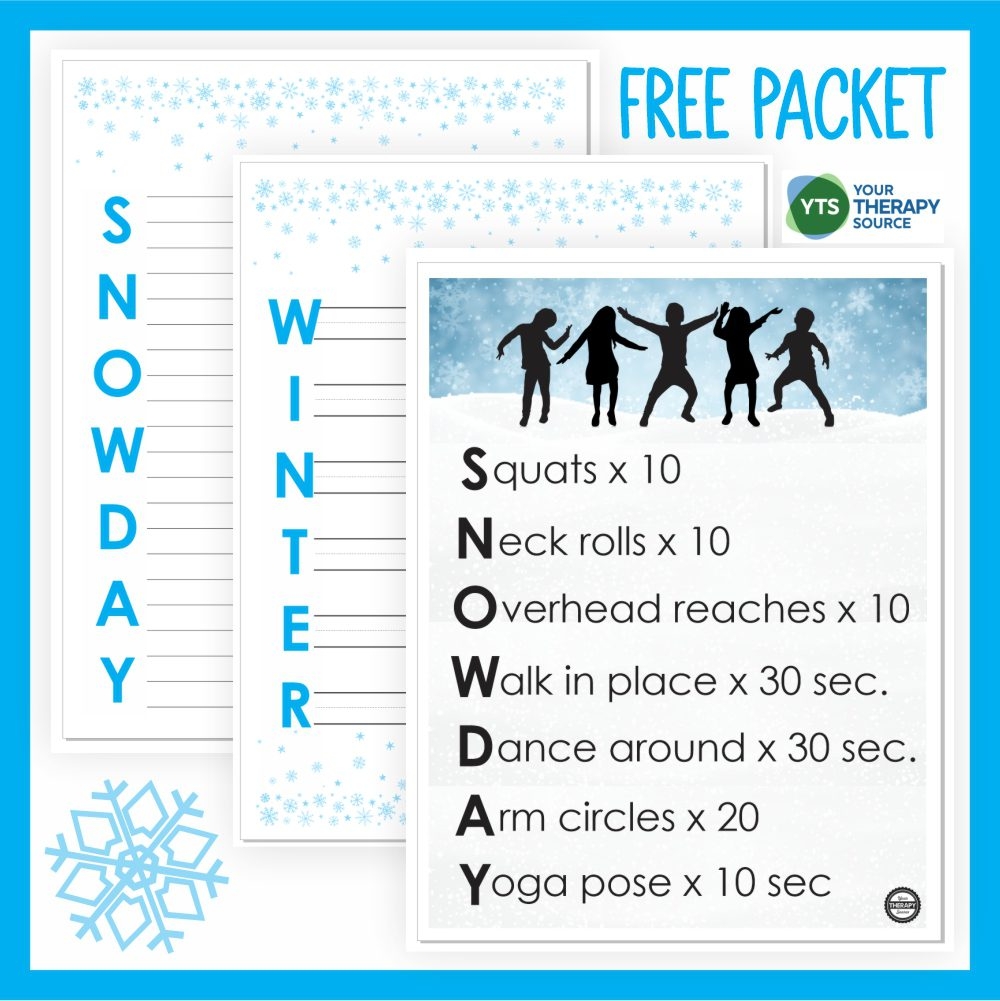 Acrostic Winter Poems FREE Brain Break And Templates Your 