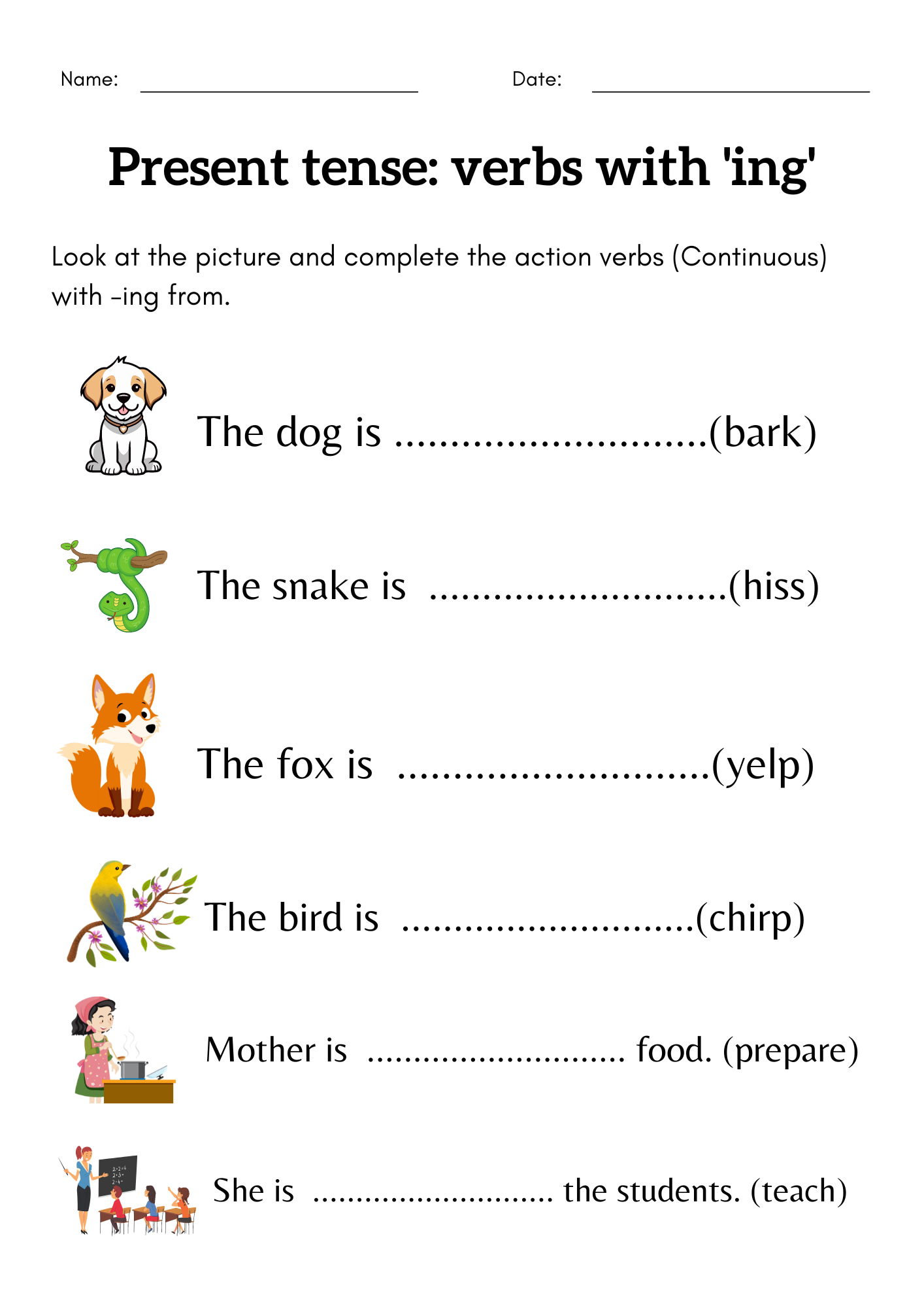 Adding Ing To Verbs Worksheet Grade 1 2 3 Grammar Ing Verbs Activity Book