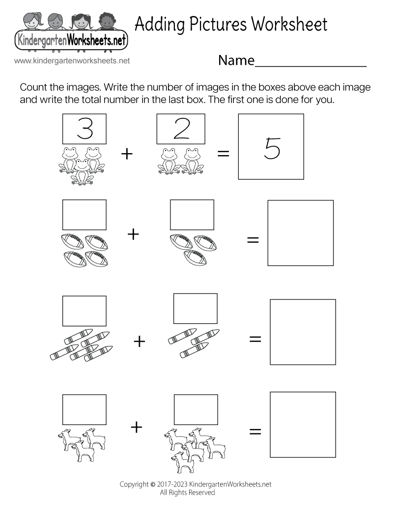 Adding Pictures Worksheet Free Printable Digital U0026 PDF