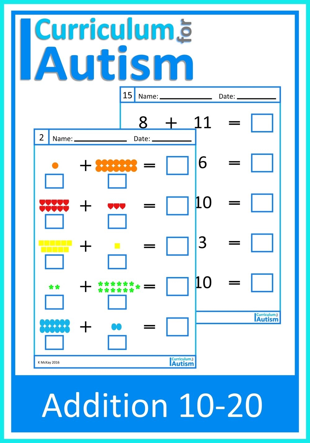 Free Printable Autism Math Worksheets