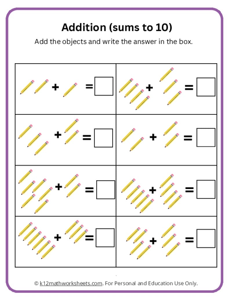 Friends Of 10 Worksheet Free Printable