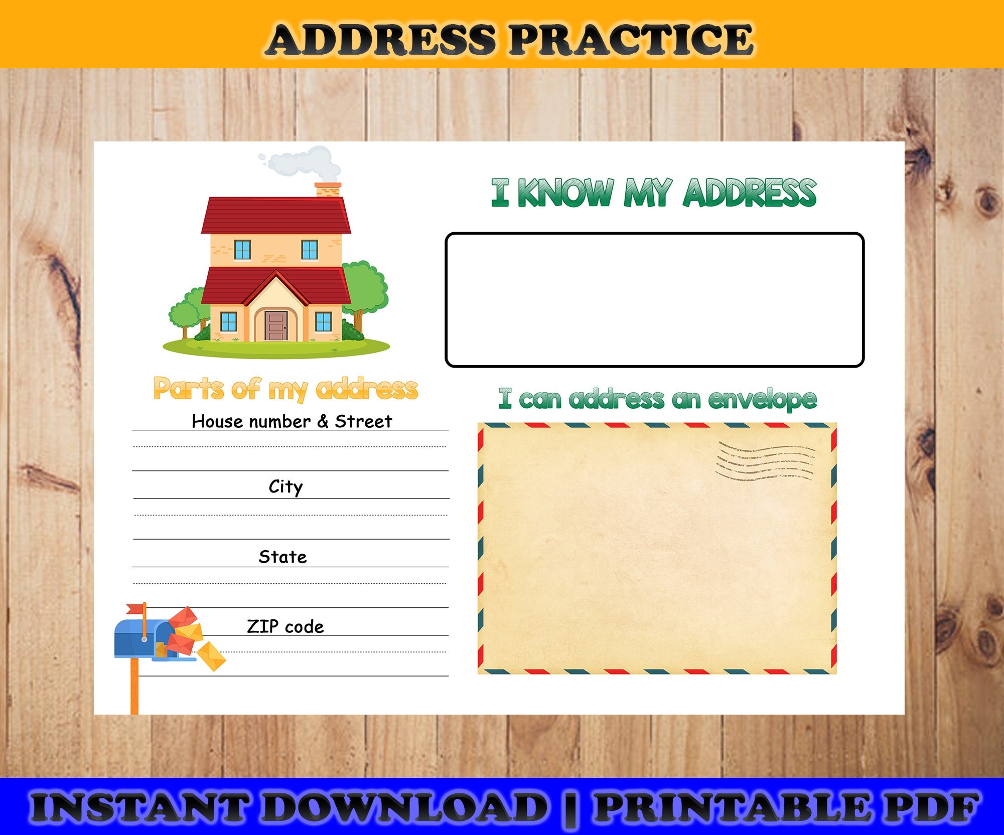 My Address Worksheet Free Printable My Address Worksheet Free Printable