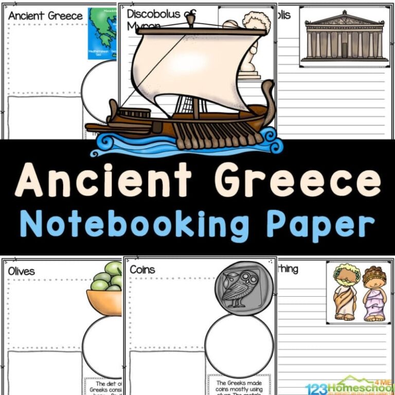 All About Ancient Greece Worksheets And Notebooking Pages