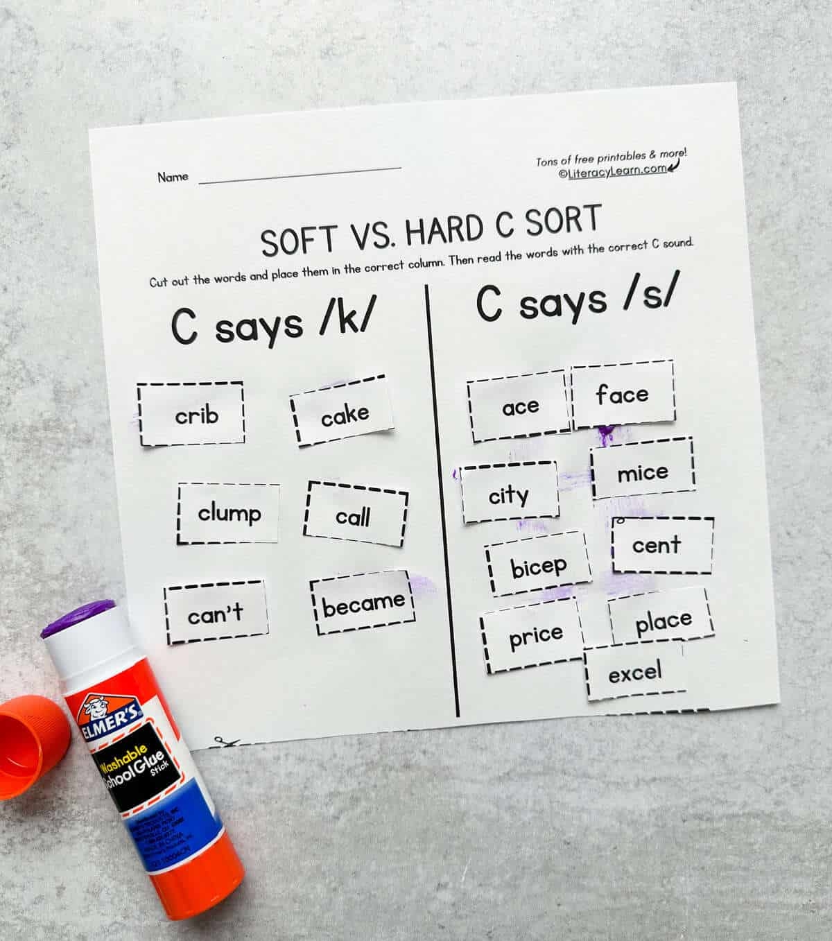 Free Printable Soft C Worksheets