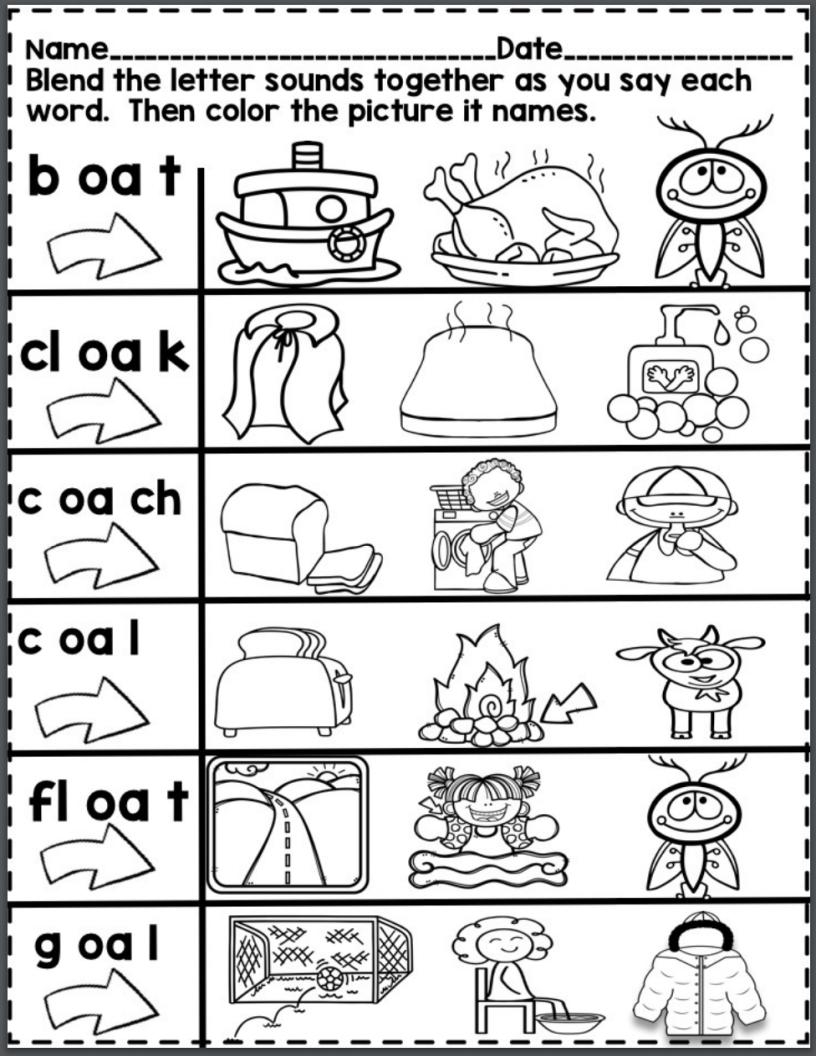 All About The Vowel Team OA Long Vowel Team Oa Worksheets All About The Vowel Team OA Long Vowel Team Oa Worksheets