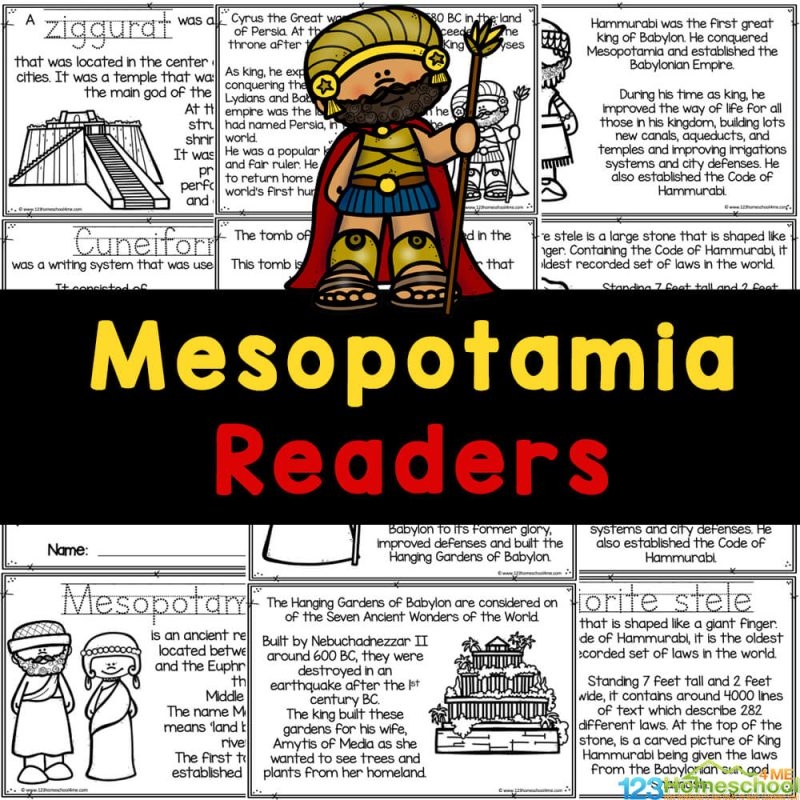 Ancient Mesopotamia For Kids Free Printable Reader To Read