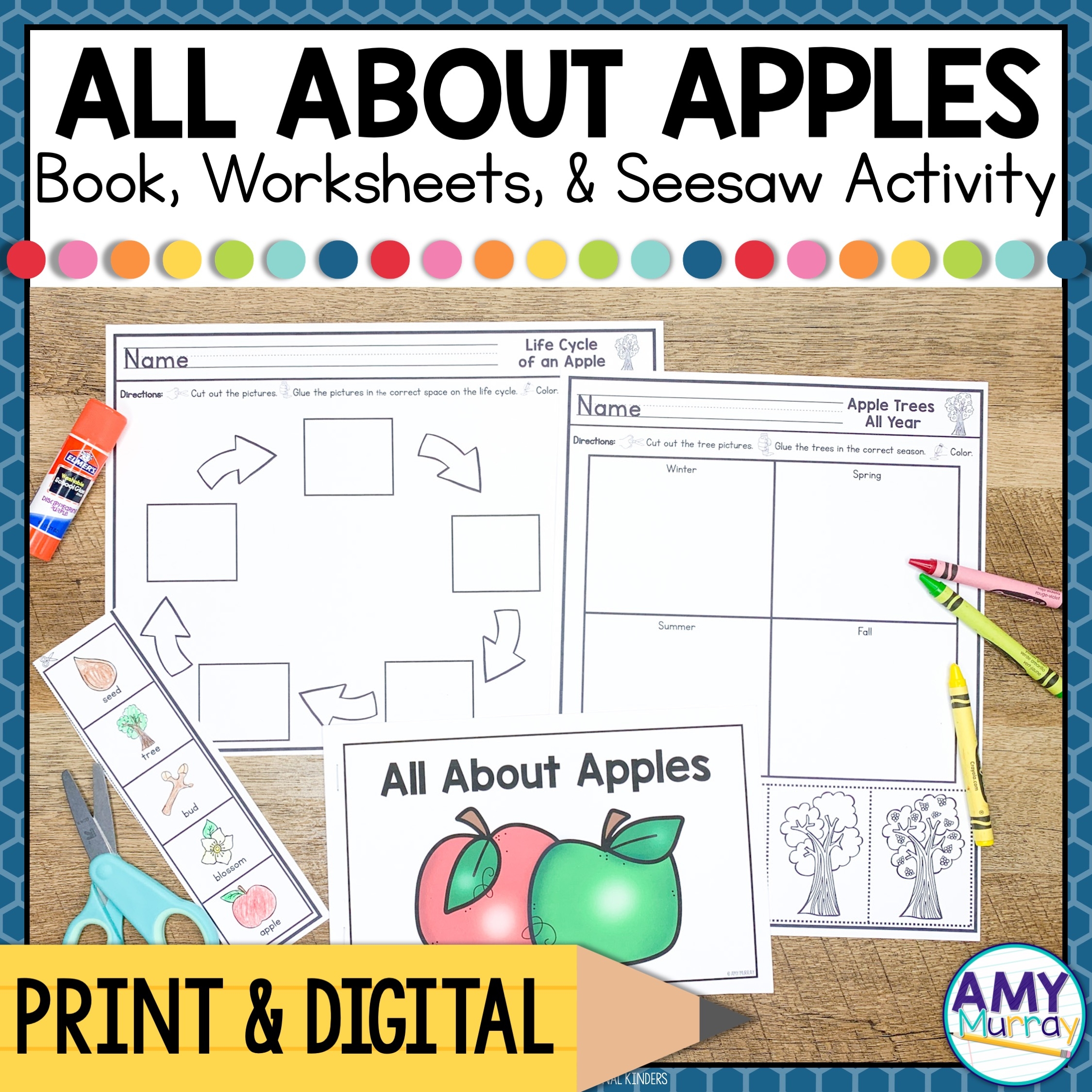 Free Printable Apple Worksheets Kindergarten