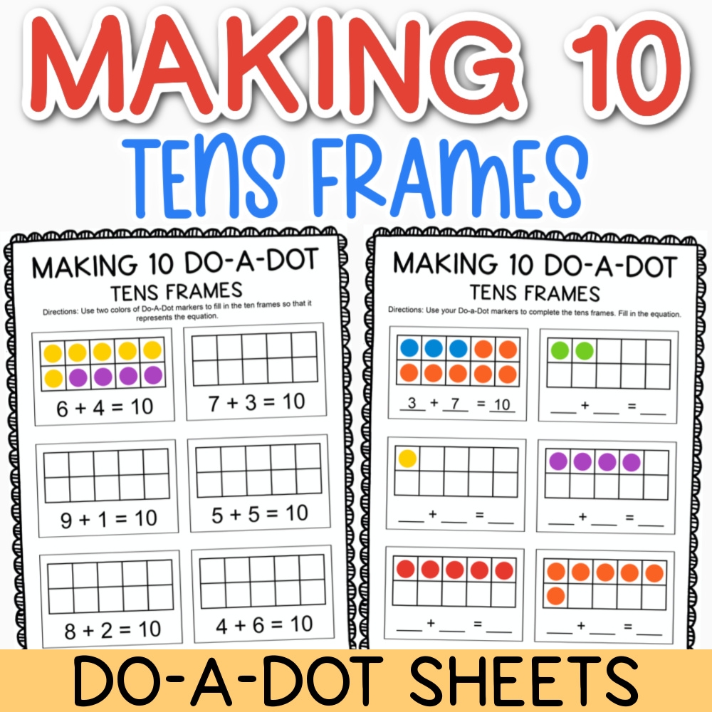 Base Tens Blocks Free Printable Worksheet For 10 Frames Base Tens Blocks Free Printable Worksheet For 10 Frames