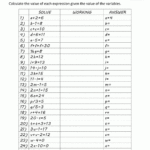 Basic Algebra Worksheets