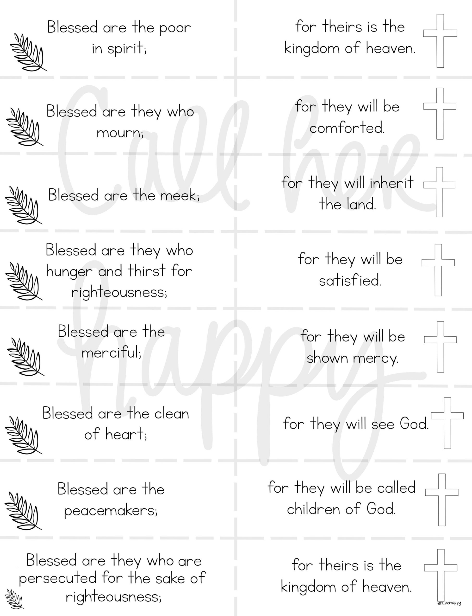 Beatitudes Worksheet Printable Coloring Page Sheet Liturgical Year Catholic Resources For Kids Feast Day Prayer Activities Jesus Etsy Canada