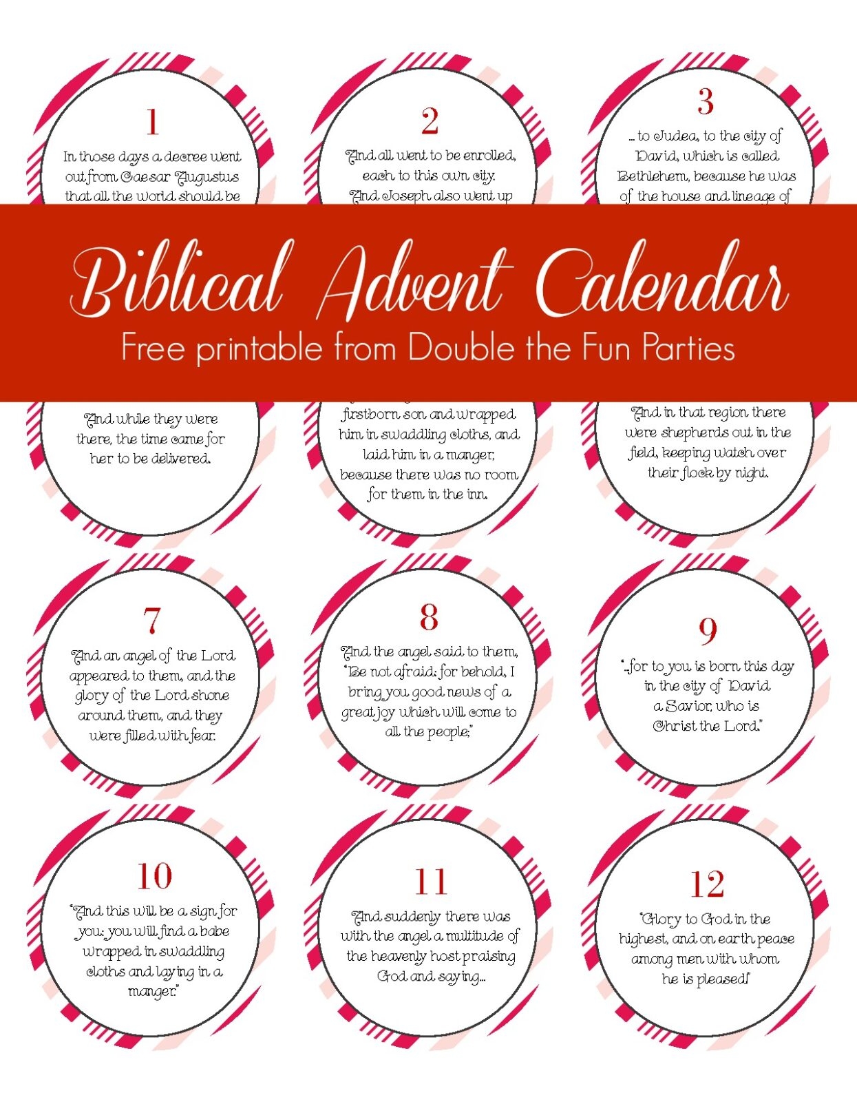 Biblical Advent Calendar Free Printable The Party Teacher Biblical Advent Calendar Free Printable The Party Teacher